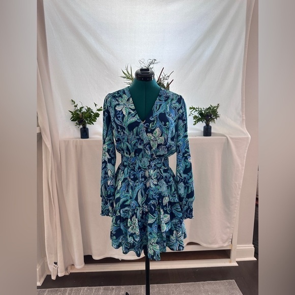 LILLY PULITZER NWOT CRISTIANA DRESS IN TAKE IT OR LEAF IT - Picture 6 of 11